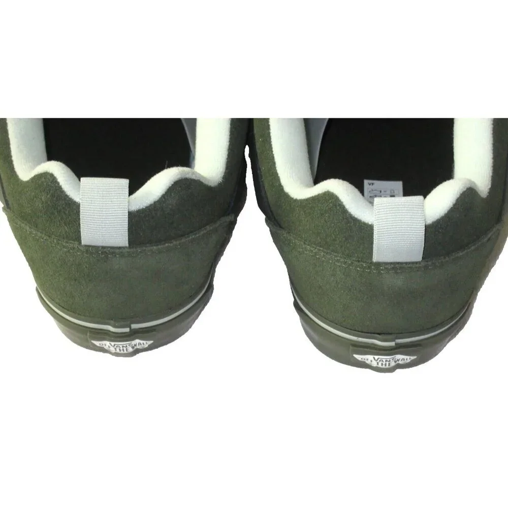 Vans Men's Knu Skool Utility Mono Olive Green Suede Skate Shoes sizes NIB - Picture 5 of 5